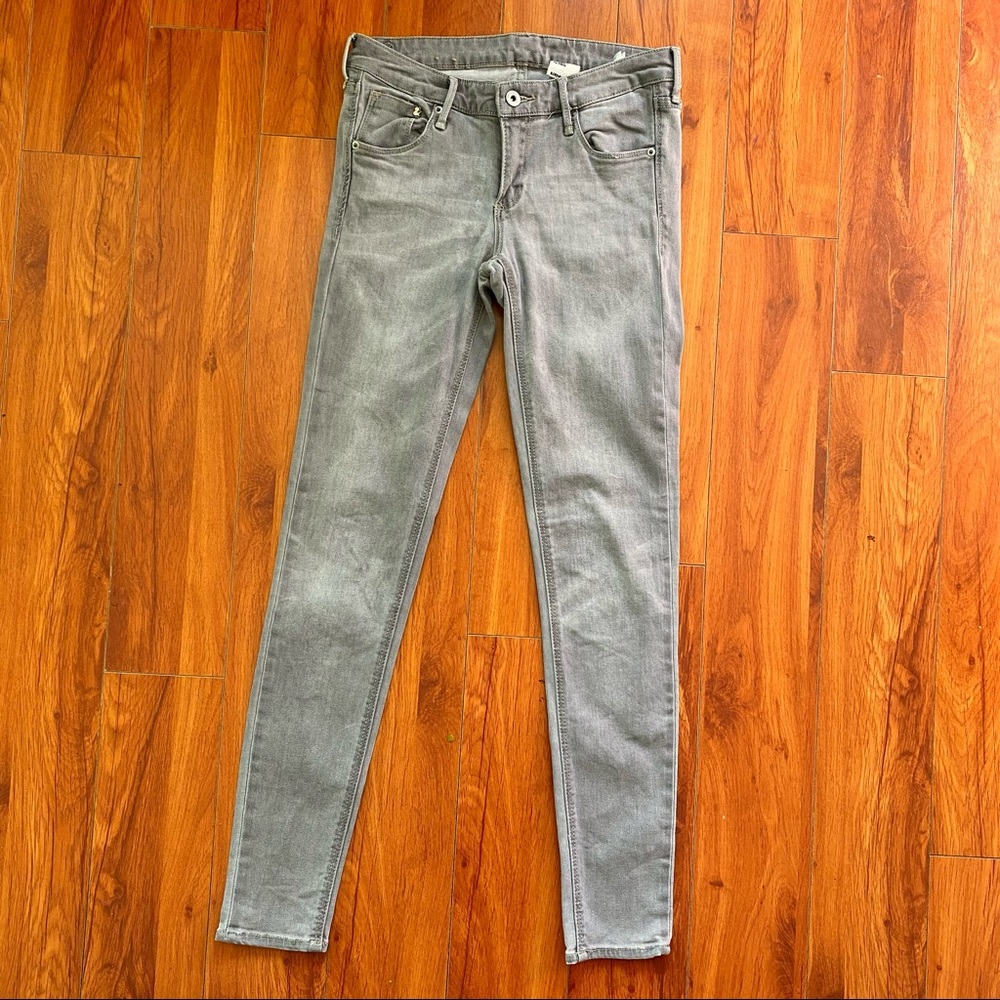 &Denim Gray Skinny Jeans